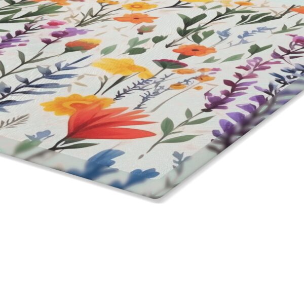 Glass Cutting Board - Wild Flowers - Image 7