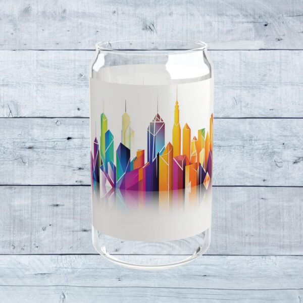 Sipper Glass, 16oz - City Skyline - Image 4