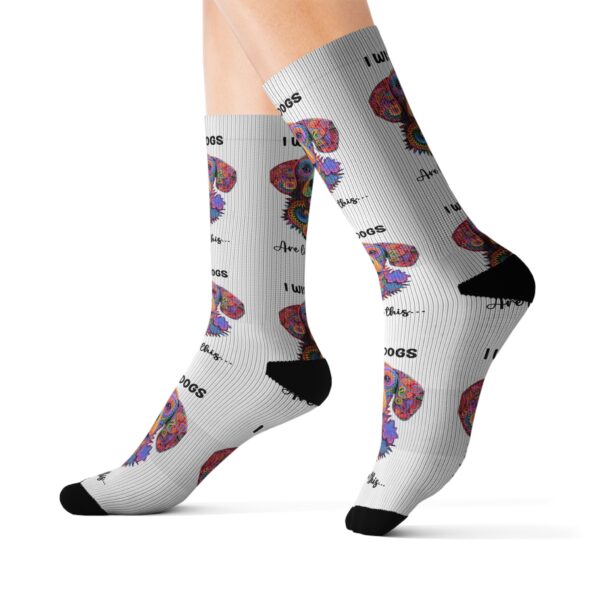 Sublimation Socks - I wish dogs were like these - Image 3