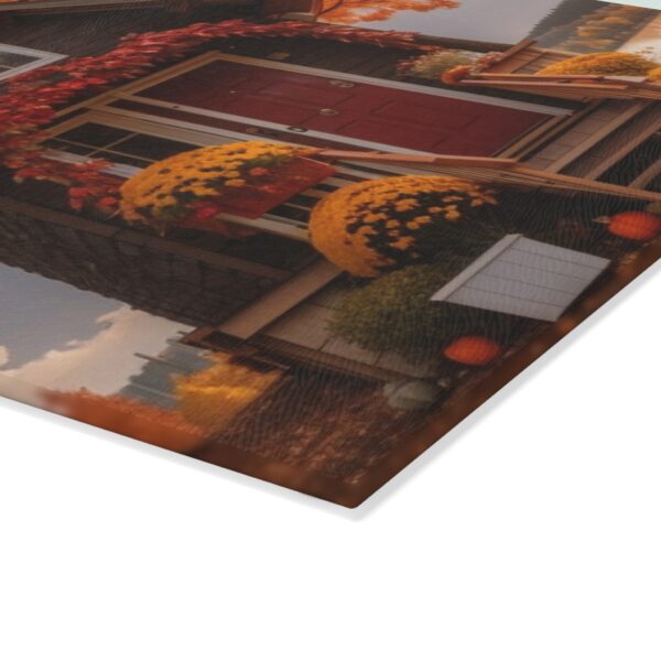 Glass Cutting Board - Fall Season House - Image 3