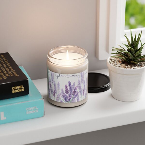 White Sage + Lavender - Scented Soy Candle, 9oz - Image 4