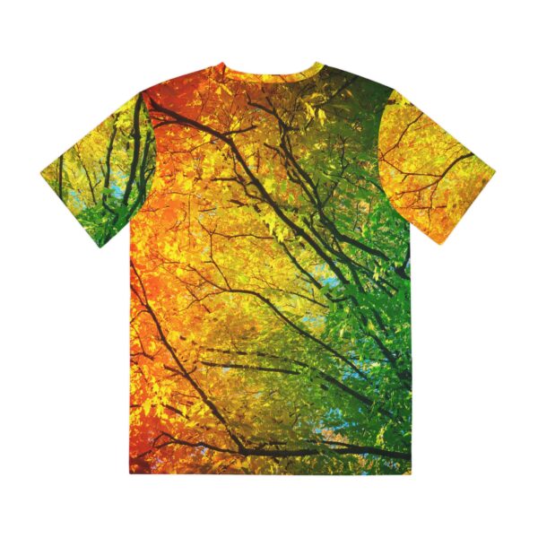 Men's Polyester Tee (AOP) - Fall Trees - Image 2