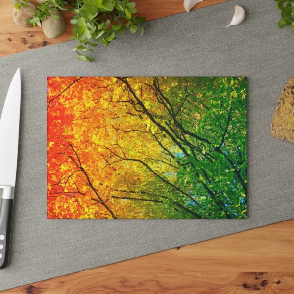 Glass Cutting Board - Fall Season - Image 4