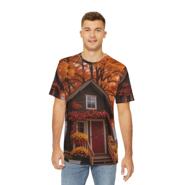 Men's Polyester Tee (AOP) - House by the Tree - Image 3