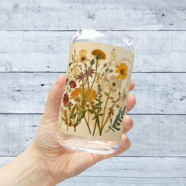 Sipper Glass, 16oz - Dry Flowers - Image 5