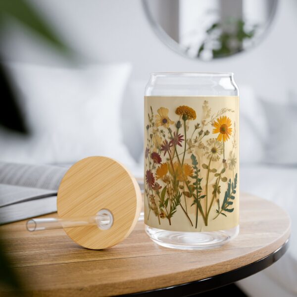 Sipper Glass, 16oz - Dry Flowers - Image 6