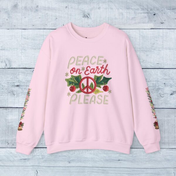 Retro Christmas Sweat Shirt - Peace on earth, please.. - Image 15