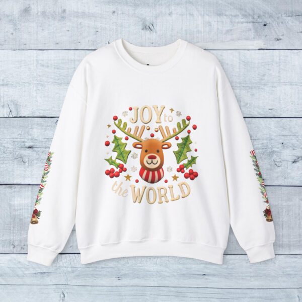 Retro Christmas Sweat Shirt - Joy to the World - Image 13