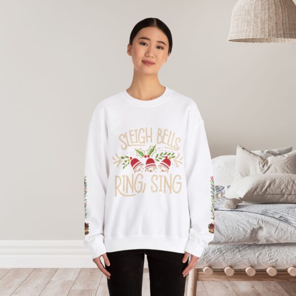 Retro Christmas Sweat Shirt - Sleigh Bells Ring, Sing - Image 3