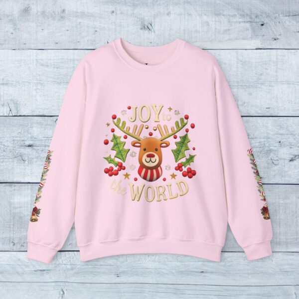 Retro Christmas Sweat Shirt - Joy to the World - Image 2