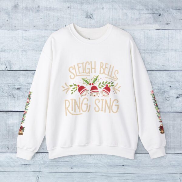 Retro Christmas Sweat Shirt - Sleigh Bells Ring, Sing - Image 2