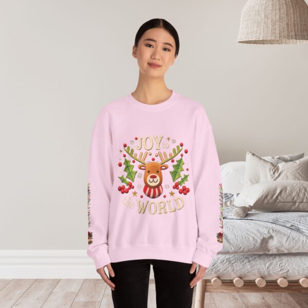 Retro Christmas Sweat Shirt - Joy to the World - Image 5