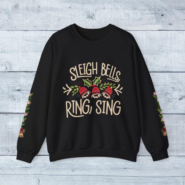 Retro Christmas Sweat Shirt - Sleigh Bells Ring, Sing - Image 5