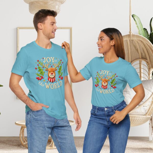 Unisex Short Sleeve T shirt - Joy to the World... - Image 27