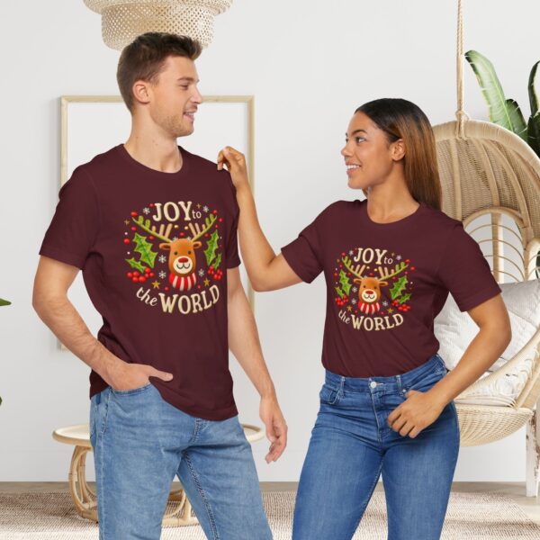 Unisex Short Sleeve T shirt - Joy to the World... - Image 35