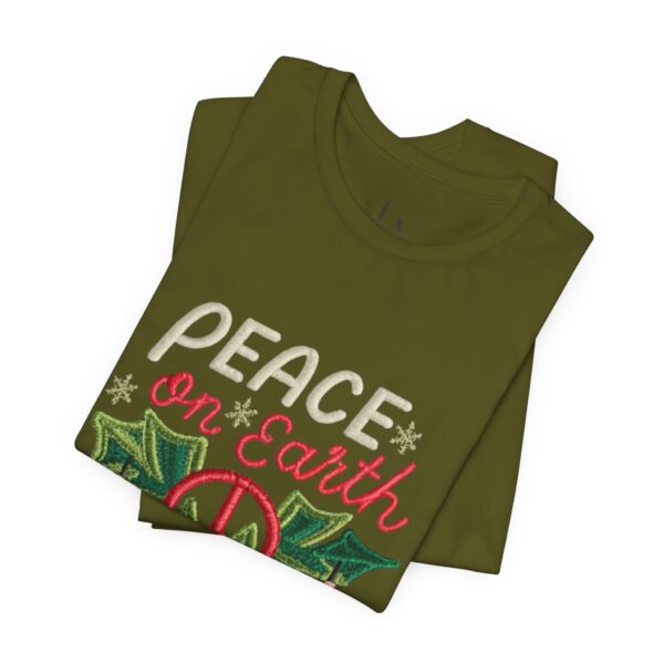 Unisex Short Sleeve T shirt - Peace on earth, please.. - Image 14