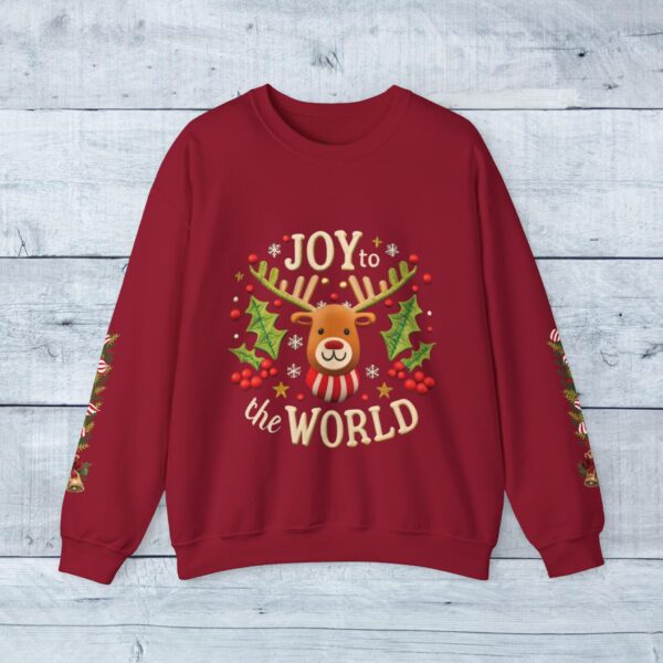 Retro Christmas Sweat Shirt - Joy to the World - Image 27