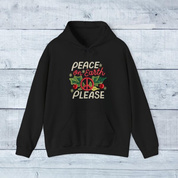 Unisex Heavy Blend Hoodie - Gildan 18500 - Peace on Earth Please... - Image 17