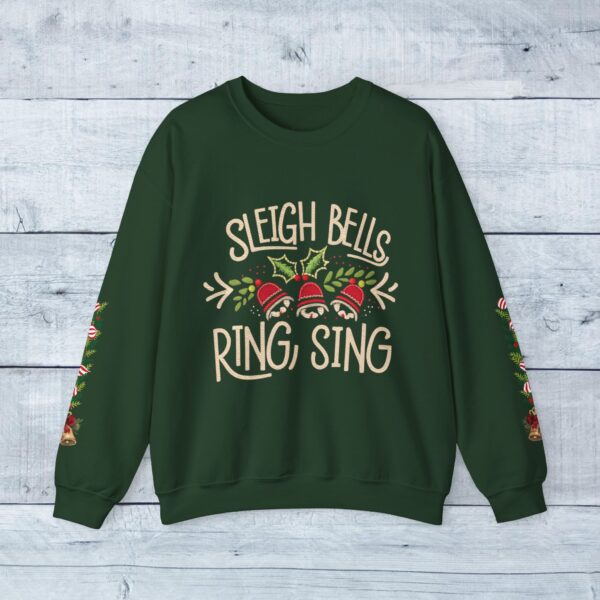 Retro Christmas Sweat Shirt - Sleigh Bells Ring, Sing - Image 9