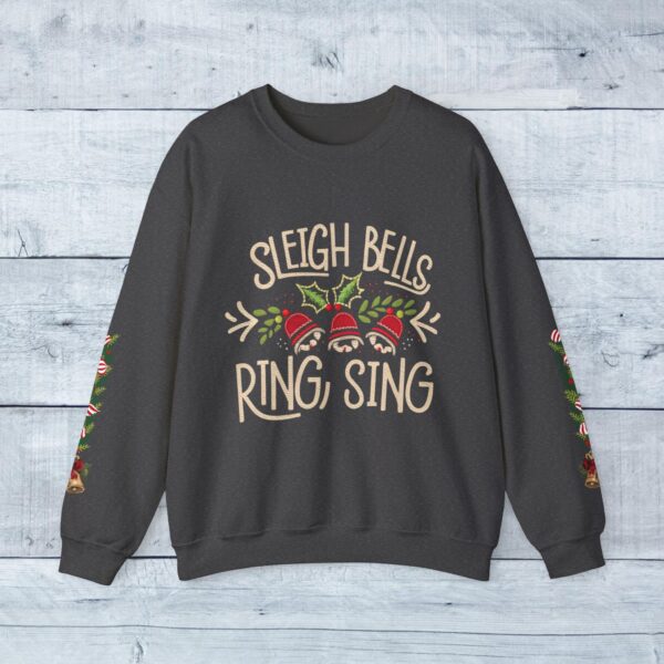 Retro Christmas Sweat Shirt - Sleigh Bells Ring, Sing - Image 16