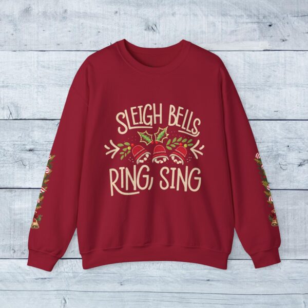 Retro Christmas Sweat Shirt - Sleigh Bells Ring, Sing - Image 25