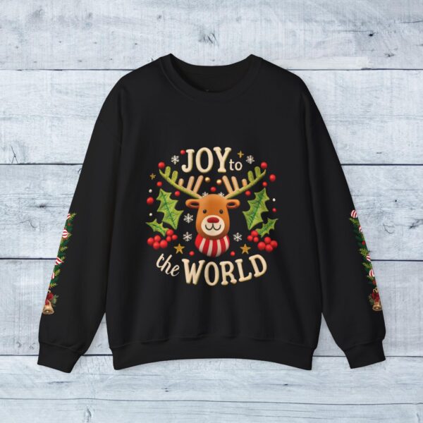 Retro Christmas Sweat Shirt - Joy to the World - Image 7