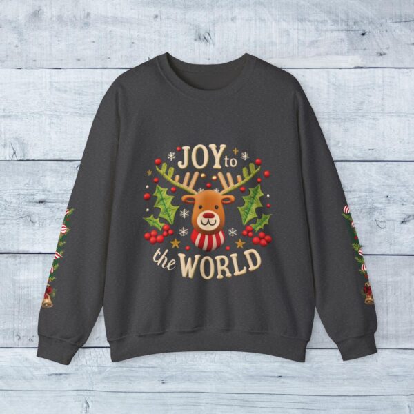 Retro Christmas Sweat Shirt - Joy to the World - Image 19