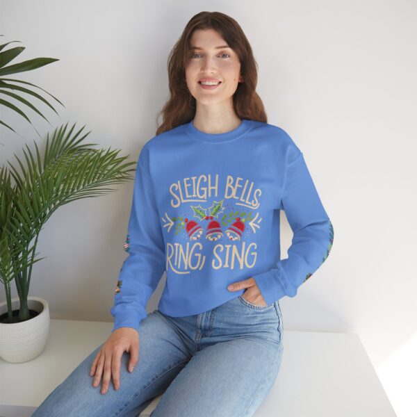 Retro Christmas Sweat Shirt - Sleigh Bells Ring, Sing - Image 21