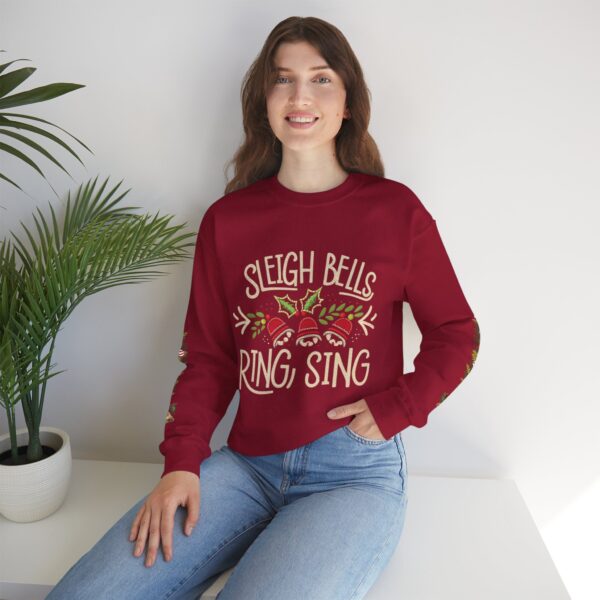 Retro Christmas Sweat Shirt - Sleigh Bells Ring, Sing - Image 24