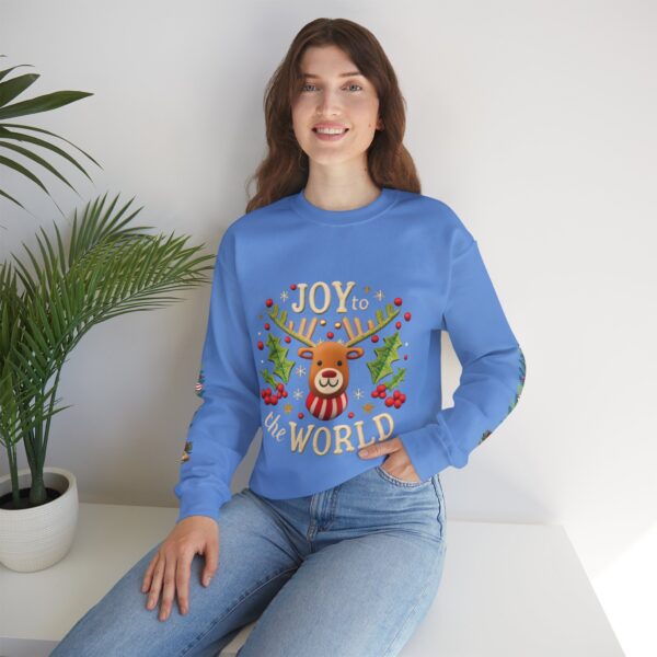 Retro Christmas Sweat Shirt - Joy to the World - Image 24