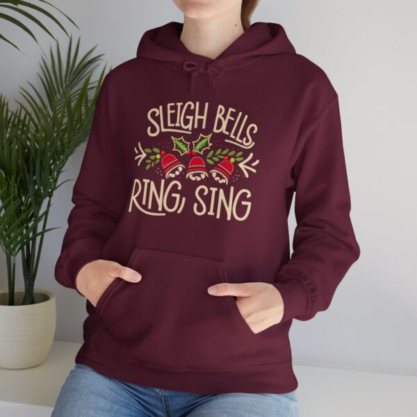 Unisex Heavy Blend Hoodie - Gildan 18500 - Sleigh Bells Ring, Sing... - Image 13