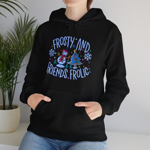 Unisex Heavy Blend Hoodie - Gildan 18500 - Frosty and Fun Frolic... - Image 4