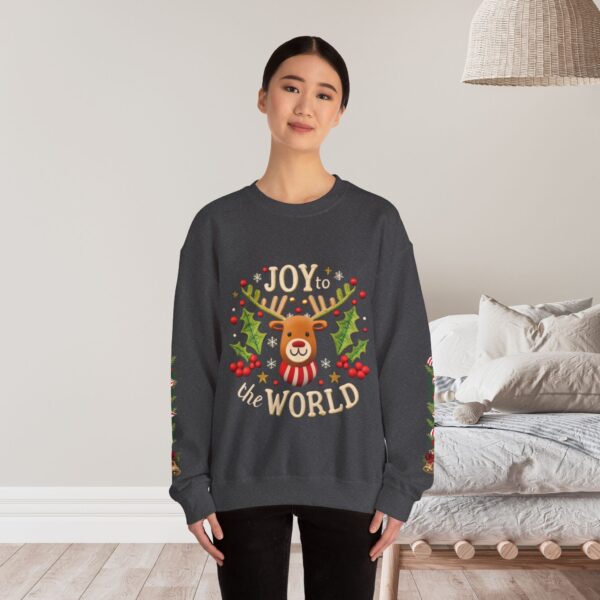 Retro Christmas Sweat Shirt - Joy to the World - Image 20