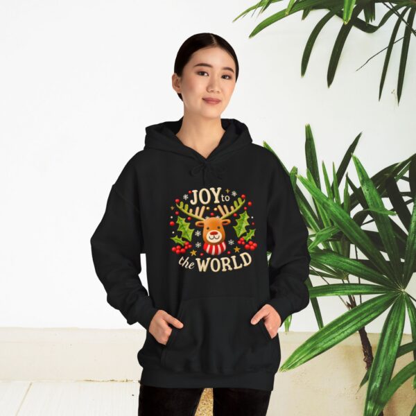 Unisex Heavy Blend Hoodie - Gildan 18500 - Joy to the World ! - Image 4