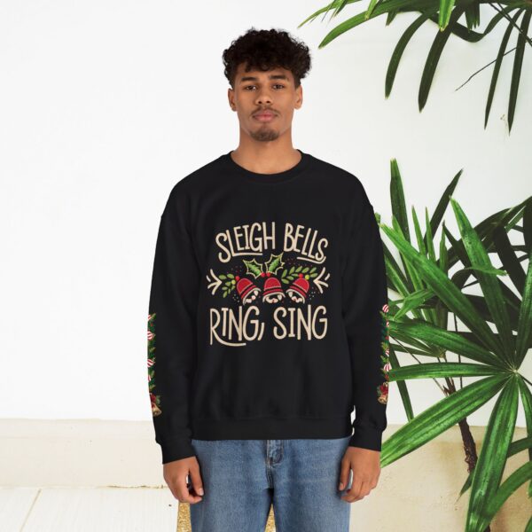 Retro Christmas Sweat Shirt - Sleigh Bells Ring, Sing - Image 7