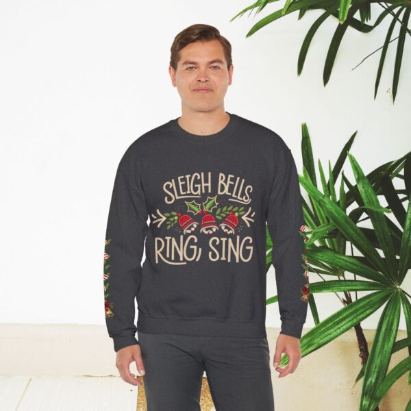 Retro Christmas Sweat Shirt - Sleigh Bells Ring, Sing - Image 17