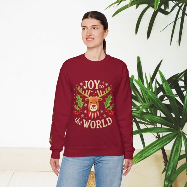 Retro Christmas Sweat Shirt - Joy to the World - Image 28