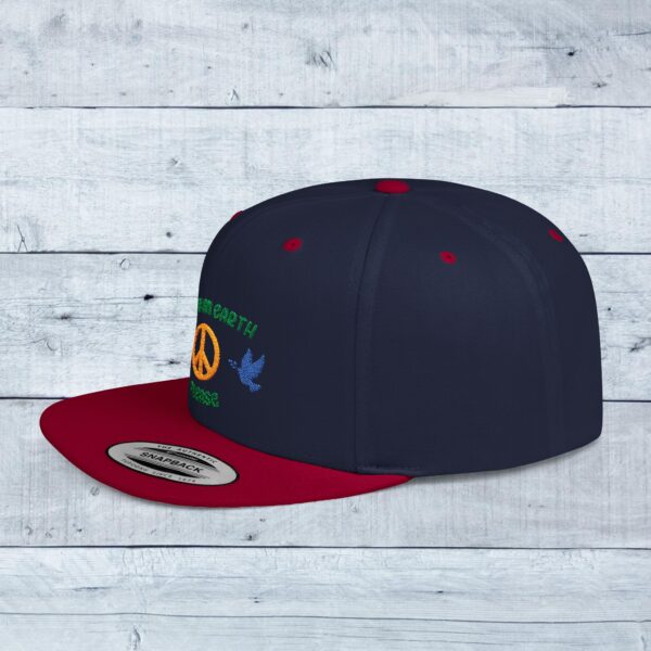 Flat Bill Snapback Cap - Image 5