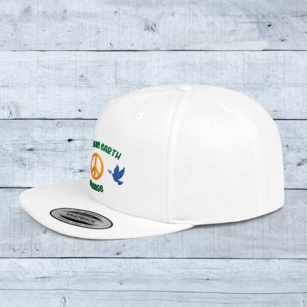 Flat Bill Snapback Cap - Image 3